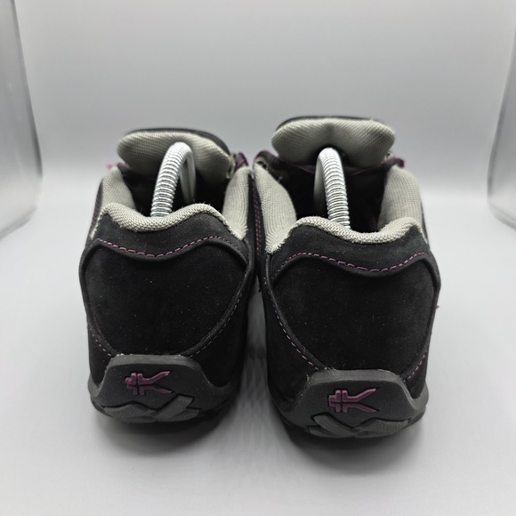 Kuru Chicane Shoes Womens 6.5 Black Purple Suede Hiking Comfort Sneaker Walking - Picture 5 of 12